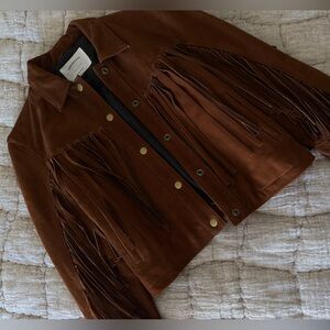 Understated Leather Mustang Jacket